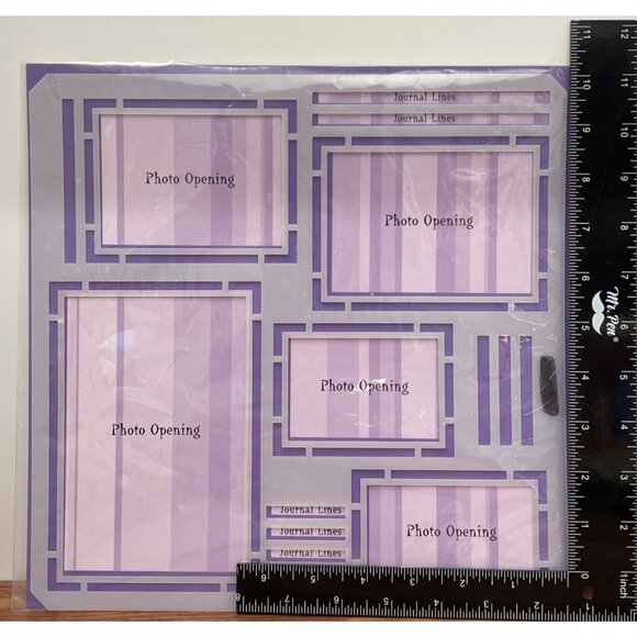 Plan a Page Scrapbooking PHOTO Layout Template Stencil BY EK SUCCESS - Picture 2 of 4